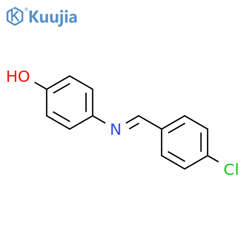 4-[(4-Chlorophenyl)methylideneamino]phenol structure