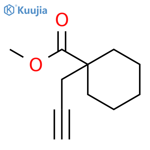 methyl 1-(prop-2-yn-1-yl)cyclohexane-1-carboxylate structure
