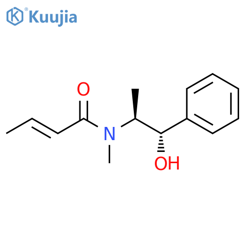 2-Butenamide, N-[(1S,2S)-2-hydroxy-1-methyl-2-phenylethyl]-N-methyl-,(2E)- structure