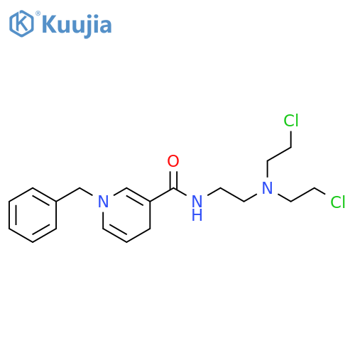 3-Pyridinecarboxamide,N-[2-[bis(2-chloroethyl)amino]ethyl]-1,4-dihydro-1-(phenylmethyl)- structure