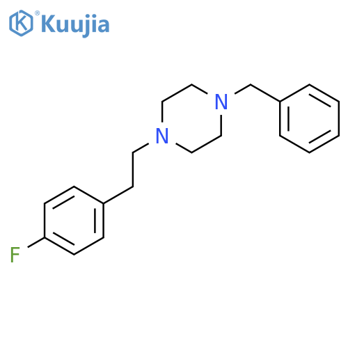 Piperazine, 1-[2-(4-fluorophenyl)ethyl]-4-(phenylmethyl)- structure