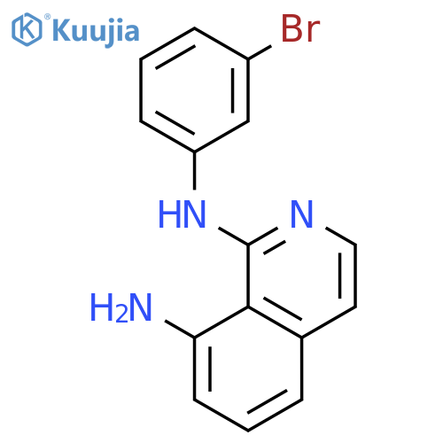 1,8-Isoquinolinediamine, N1-(3-bromophenyl)- structure