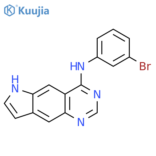 6H-Pyrrolo[2,3-g]quinazolin-4-amine, N-(3-bromophenyl)- structure