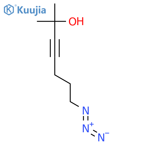 3-Heptyn-2-ol, 7-azido-2-methyl- structure