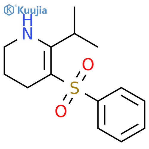 Pyridine, 1,2,3,4-tetrahydro-6-(1-methylethyl)-5-(phenylsulfonyl)- structure