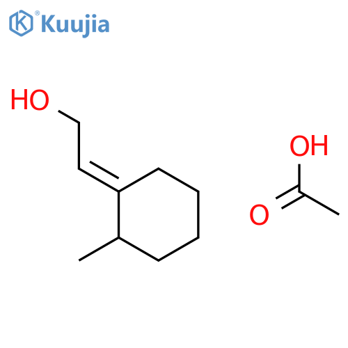 Ethanol, 2-(2-methylcyclohexylidene)-, acetate, (E)- structure