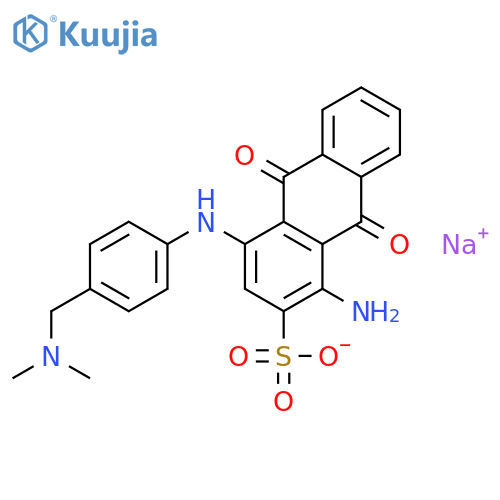 sodium 1-amino-9,10-dihydro-4-[[4-[(dimethylamino)methyl]phenyl]amino]-9,10-dioxoanthracene-2-sulphonate structure