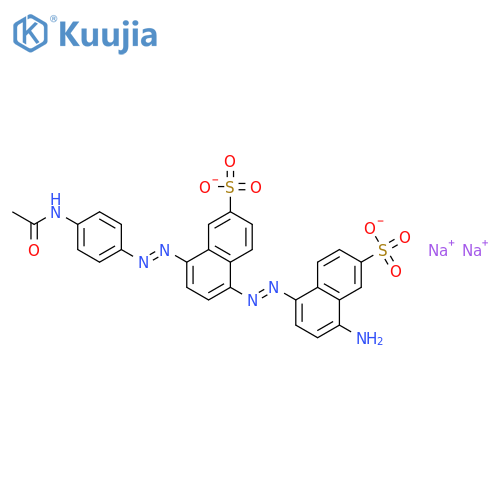 disodium 8-[(4-acetamidophenyl)azo]-5-[(4-amino-6-sulphonatonaphthyl)azo]naphthalene-2-sulphonate structure