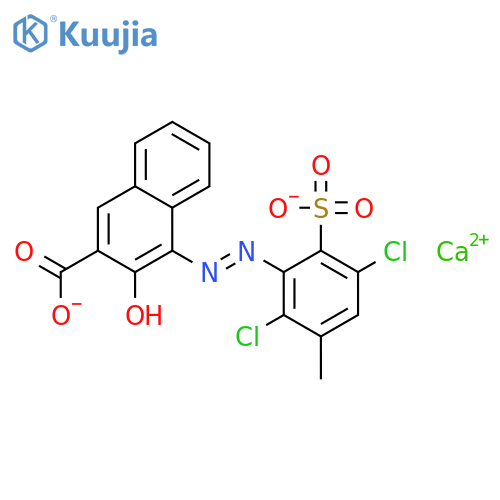 calcium 4-[(2,5-dichloro-3-methyl-6-sulphonatophenyl)azo]-3-hydroxy-2-naphthoate structure