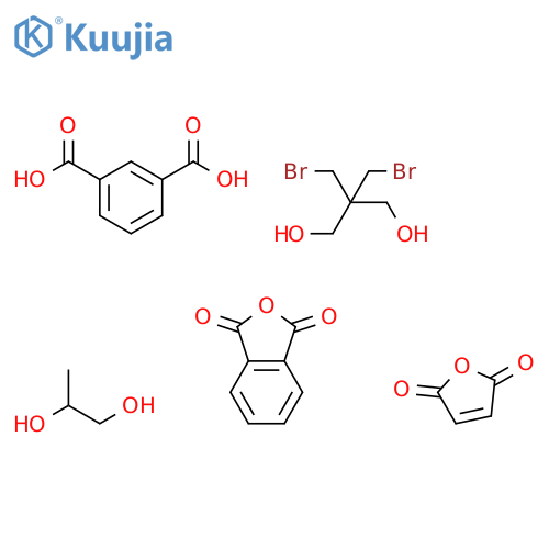 1,3-Benzenedicarboxylicacid,polymerwith2,2-bis(bromomethyl)-1,3-propanediol,2,5-furandione,1,3-isobenzofurandioneand1,2-propanediol structure
