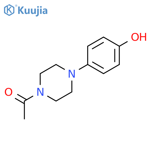 1-[4-(4-hydroxyphenyl)piperazin-1-yl]ethan-1-one structure
