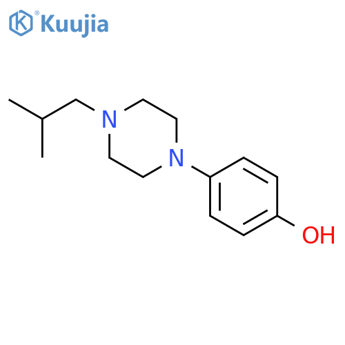 PHENOL, 4-[4-(2-METHYLPROPYL)-1-PIPERAZINYL]- structure