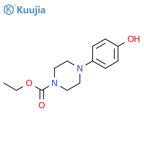 ethyl 4-(4-hydroxyphenyl)piperazine-1-carboxylate structure