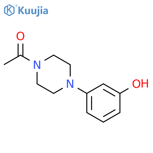 3-4-(Acetyl)piperazin-1-ylphenol structure