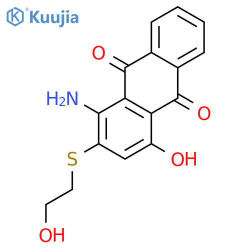 1-amino-4-hydroxy-2-[(2-hydroxyethyl)thio]anthraquinone structure