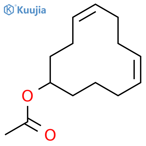 cyclododeca-4,8-dien-1-yl acetate structure