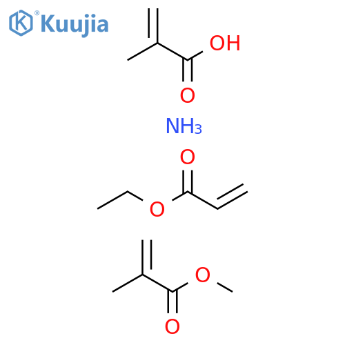2-Propenoic acid, 2-methyl-, ammonium salt (1:1), polymer with ethyl 2-propenoate and methyl 2-methyl-2-propenoate structure