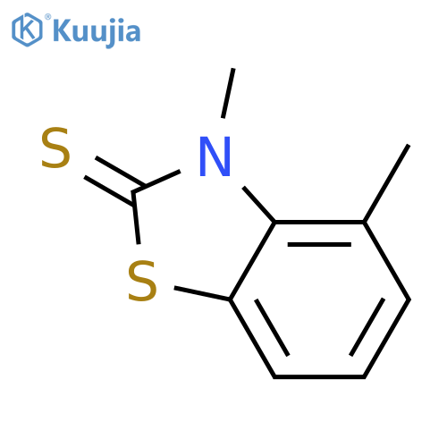 2(3H)-BENZOTHIAZOLETHIONE, 3,4-DIMETHYL- structure