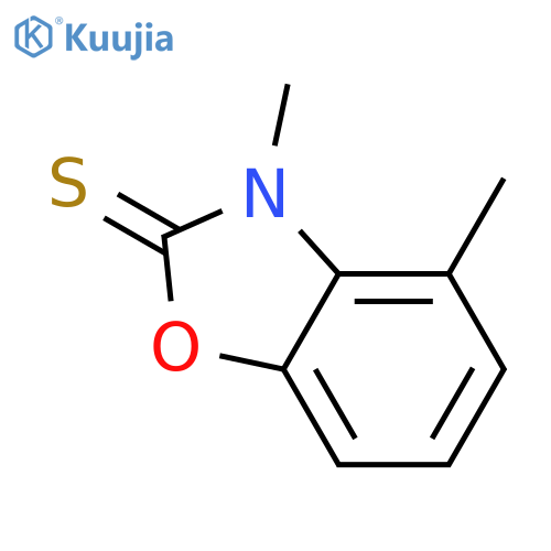 2(3H)-Benzoxazolethione, 3,4-dimethyl- structure