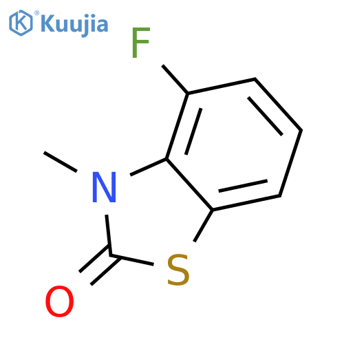 2(3H)-Benzothiazolone, 4-fluoro-3-methyl- structure