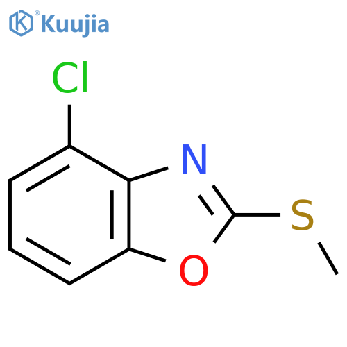 4-Chloro-2-(methylthio)benzo[d]oxazole structure