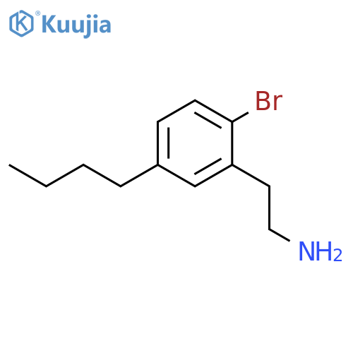BENZENEETHANAMINE, 2-BROMO-5-BUTYL- structure