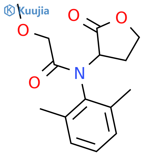 N-(2,6-dimethylphenyl)-2-methoxy-N-(2-oxotetrahydrofuran-3-yl)acetamide structure
