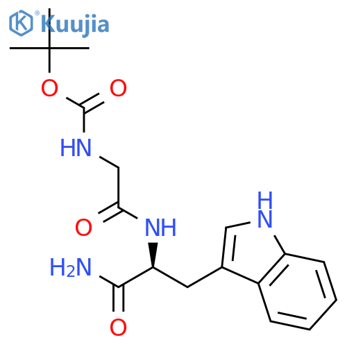 L-Tryptophanamide, N-[(1,1-dimethylethoxy)carbonyl]glycyl- structure