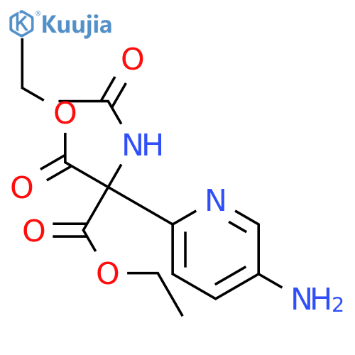 Propanedioic acid,2-(acetylamino)-2-(5-amino-2-pyridinyl)-, 1,3-diethyl ester structure