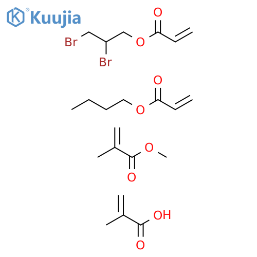 2-Propenoicacid,2-methyl-,polymerwithbutyl2-propenoate,2,3-dibromopropyl2-propenoateandmethyl2-methyl-2-propenoate structure