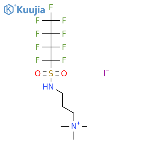 1-Propanaminium,N,N,N-trimethyl-3-[[(1,1,2,2,3,3,4,4,4-nonafluorobutyl)sulfonyl]amino]-, iodide(1:1) structure