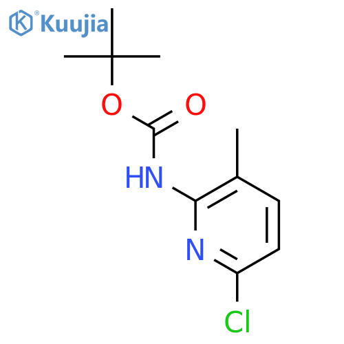 tert-Butyl 6-Chloro-3-methylpyridin-2-ylcarbamate structure