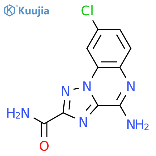 [1,2,4]TRIAZOLO[1,5-A]QUINOXALINE-2-CARBOXAMIDE, 4-AMINO-8-CHLORO- structure