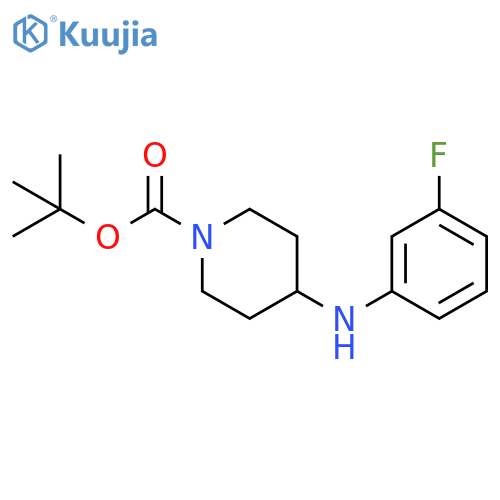 Tert-Butyl 4-((3-fluorophenyl)amino)piperidine-1-carboxylate structure