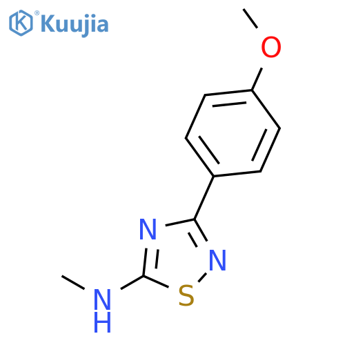 1,2,4-THIADIAZOL-5-AMINE, 3-(4-METHOXYPHENYL)-N-METHYL- structure
