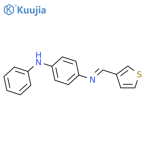 1,4-Benzenediamine, N-phenyl-N'-(3-thienylmethylene)- structure