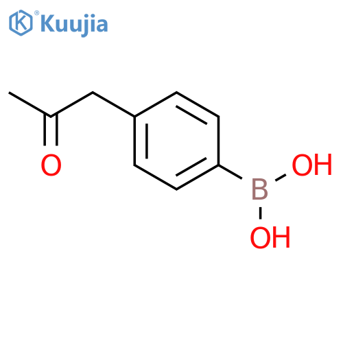 4-(2-oxopropyl)phenylboronic acid structure