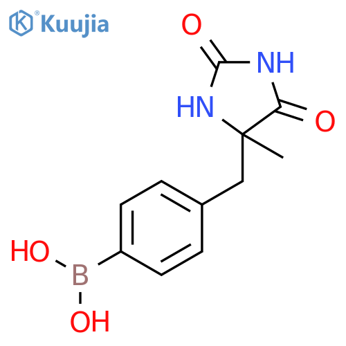 BORONIC ACID, [4-[(4-METHYL-2,5-DIOXO-4-IMIDAZOLIDINYL)METHYL]PHENYL]- structure