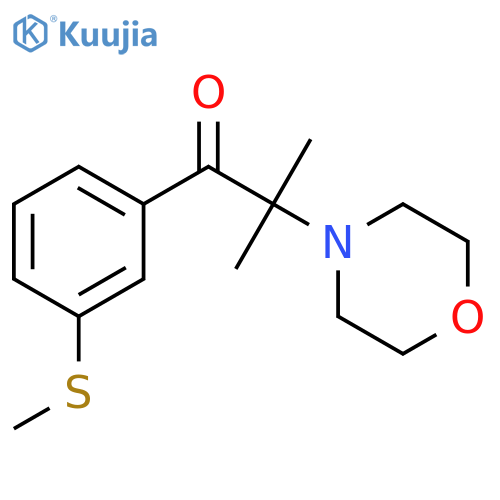2-Methyl-1-[3-(methylsulfanyl)phenyl]-2-(morpholin-4-yl)propan-1-one structure