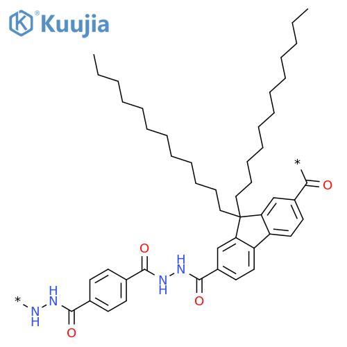 POLY[HYDRAZOCARBONYL-1,4-PHENYLENECARBONYLHYDRAZOCARBONYL(9,9-DIDODECYL-9H-FLUORENE-2,7-DIYL)CARBONYL] structure