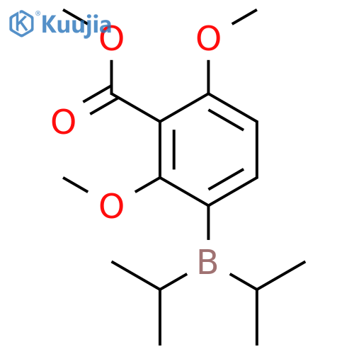 BENZOIC ACID, 3-[BIS(1-METHYLETHYL)BORYL]-2,6-DIMETHOXY-, METHYL ESTER structure