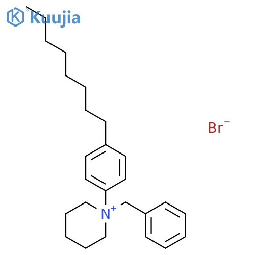 PIPERIDINIUM, 1-(4-OCTYLPHENYL)-1-(PHENYLMETHYL)-, BROMIDE structure