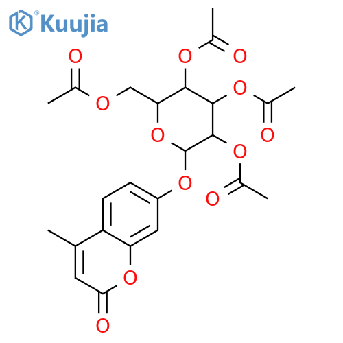 4-Methylumbelliferyl 2,3,4,6-Tetra-O-acetyl-α-D-glucopyranoside structure
