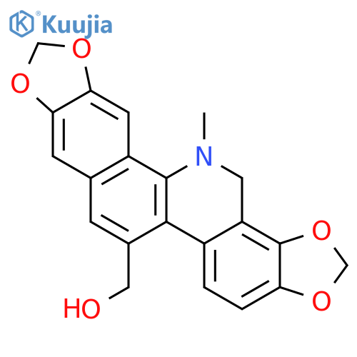(13-methyl-13,14-dihydro-[1,3]dioxolo[4,5-i][1,3]dioxolo[4',5':4,5]benzo[1,2-c]phenanthridin-6-yl)-methanol structure