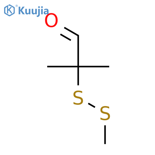 2-(Methyldithio)isobutyraldehyde structure