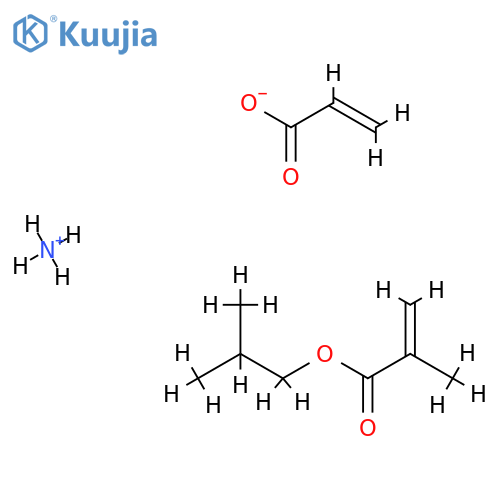 2-Propenoic acid, 2-methyl-, 2-methylpropyl ester, polymer with ammoni um 2-propenoate structure