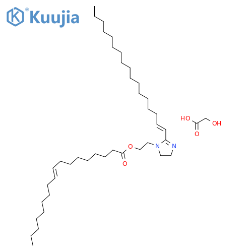 2-[2-(heptadecenyl)-4,5-dihydro-1H-imidazol-1-yl]ethyl oleate mono(hydroxyacetate) structure