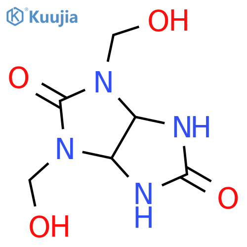 1,3-bis(hydroxymethyl)tetrahydroimidazo[4,5-d]imidazole-2,5(1H,3H)-dione structure