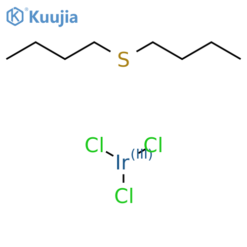 Iridium, trichloro(1,1'-thiobis(butane))- structure