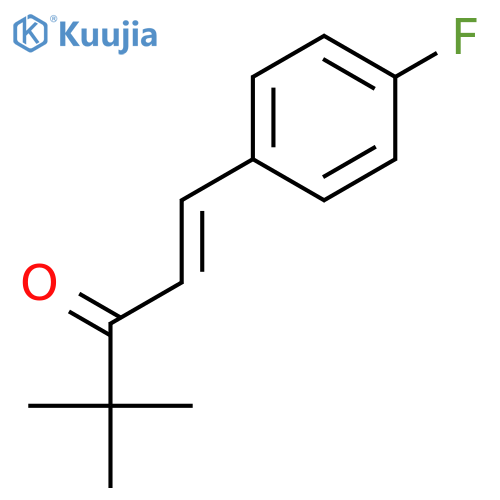 1-PENTEN-3-ONE, 1-(4-FLUOROPHENYL)-4,4-DIMETHYL-, (1E)- structure